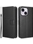 iPhone15 Plus Case Stand Standı Elmas Doku Anti-Çizelge Telefon Kapağı Deri Kabuk Black (Yurt Dışından) 1