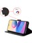 iPhone15 Plus Case Stand Standı Elmas Doku Anti-Çizelge Telefon Kapağı Deri Kabuk Black (Yurt Dışından) 2
