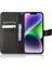 iPhone15 Plus Case Stand Standı Elmas Doku Anti-Çizelge Telefon Kapağı Deri Kabuk Black (Yurt Dışından) 3