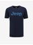 Bisiklet Yaka Baskılı Lacivert Erkek T-Shirt J4SM-TST7256 1