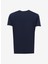 Bisiklet Yaka Baskılı Lacivert Erkek T-Shirt J4SM-TST7256 2