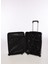 Siyah Unisex 42x65x26 cm Orta Boy Çekçekli Sert Valiz FAB-5239 5