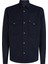 Slim Fit Düğmeli Yaka Mavi Erkek Gömlek MW0MW33761 1