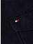 Slim Fit Düğmeli Yaka Mavi Erkek Gömlek MW0MW33761 2