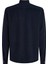 Slim Fit Düğmeli Yaka Mavi Erkek Gömlek MW0MW33761 3