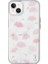 iPhone 14 Uyumlu Kılıf Çayır Çiçeği Desenli Coehl Meadow Kapak Pembe 1