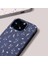 iPhone 15 Pro Max Uyumlu Kılıf Mini Çayır Çiçekleri Desenli Coehl Prairie Kapak Lacivert 2