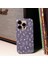 iPhone 15 Pro Max Uyumlu Kılıf Mini Çayır Çiçekleri Desenli Coehl Prairie Kapak Lacivert 4