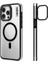 iPhone 15 Pro Uyumlu Kılıf Magsafe Şarj Özellikli Youngkit Crystal Grid Siyah 2