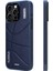 iPhone 15 Pro Uyumlu Kılıf Magsafe Şarj Özellikli Youngkit Backboard Serisi Leather Mavi 1