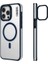 iPhone 15 Pro Uyumlu Kılıf Magsafe Şarj Özellikli Youngkit Crystal Grid Mavi 2