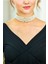Zirkon Taşlı Inci Choker Inci Choker Kolye Tasma Kolye Kadın Gül Choker Kolye 2