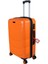 Ultra Hafif Kırılmaz Silikon Kabin Boy Valiz Turuncu+Etiket Hediyeli! 2