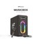 MusicBox Bluetooth 5.0 IPX4 Su Geçirmez RGB Aydınlatmalı 100W TWS Çift Modlu EQ Bass Boost & 3D Çift Mikrofonlu Taşınabilir Karaoke Sistemi Kablosuz Hoparlör Siyah 2