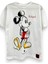 Yeni Sezon Ekru / Beyaz Renk Üzeri Mickey Oversize T-Shirt 2