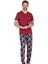 Erkek V Yaka Yazlık Pijama Takım, %100 Pamukludur 1