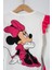 Minnie Yazı Baskılı Kolları Fırfırlı Taytlı Kız Çocuk Alt Üst Takım 3