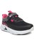 Siyah Fuşya Unisex Kids Sneaker Esnek Rahat Kalıp Çocuk Spor Ayakkabı Tam Kalıp Günlük Ayakkabı 1