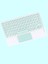 Wenn Tab Ultra 10.1" Uyumlu Kablosuz Bluetooth Şarj Edilebilir Mini Q Touchpad'li Klavye - Mavi 1