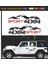 Araç Oto Offroad Sticker Kırmızı-Siyah 50X15 cm 2 Adet 1