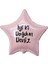 18 inç Pembe Renk Kişiye Özel İyi ki Doğdun Yazılı Yıldız Folyo Balon 1