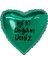 18 inç Yeşil Renk Kişiye Özel İyi ki Doğdun Yazılı Kalp Folyo Balon 1