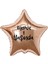 18 inç Rose Gold Renk Kişiye Özel Yaşında Yazılı Yıldız Folyo Balon 1