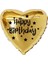 18 inç Gold Renk Taç - Yıldız Figürlü Baby Shower Temalı Kalp Folyo Balon 1