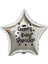 18 inç Gümüş Renk Kişiye Özel Baby Showers Yazılı Yıldız-Taç Figürlü Yıldız Folyo Balon 1