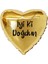 18 inç Gold Renk İyi ki Doğdun Yazılı Kalp Folyo Balon 1