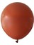 12 inç Yanık Turuncu renk 25 li Retro Dekorasyon Balonu 1