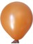 12 inç Turuncu renk 10 lu Metalik Dekorasyon Balonu 1