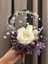 Purple Moon Gelin Buketi ve Damat Yaka Çiçeği (Düğün, Nişan, Kına, El Buketi, Gelin Çiçeği, Damat) 4