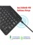 Wenn Tab Pro 10 10.1" Uyumlu Kablosuz Bluetooth Şarj Edilebilir Mini Q Klavye - Beyaz 5