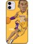 Apple iPhone 11 Kılıf Basketbolcular 10 Laker 24 Mor Sarı Full Hd Kılıf 1