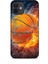 Apple iPhone 12 Kılıf Basketbolcular 30 Basketbol Topu Kenarları Şeffaf Kapak 1