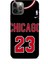 Apple iPhone 12 Pro Kılıf Basketbolcular 1 Chicago 23 Siyah Telefon Kılıfı 1