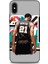 Apple iPhone x Kılıf Basketbolcular 27 Duncan 21 Gri Lazer Kesim Silikon 1