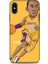 Apple iPhone x Kılıf Basketbolcular 10 Laker 24 Mor Sarı Full Hd Kılıf 1