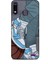 Infinix Note 7 Kılıf Basketbolcular 3 Ayakkabı Mavi Arka Kapak 1