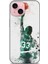 Apple iPhone 15 Kılıf Basketbolcular 28 Bird 33 Beyaz Yeşil Iz Bırakmayan Kılıf 1
