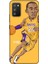 Samsung Galaxy M02S Kılıf Basketbolcular 10 Laker 24 Mor Sarı Full Hd Kılıf 1