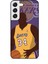 Samsung Galaxy S22 Kılıf Basketbolcular 24 Lakers Kahverengi Darbe Emici Kılıf 1
