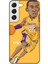 Samsung Galaxy S22 Kılıf Basketbolcular 10 Laker 24 Mor Sarı Full Hd Kılıf 1