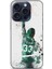 Apple iPhone 15 Pro Kılıf Basketbolcular 28 Bird 33 Beyaz Yeşil Iz Bırakmayan Kılıf 1