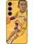 Samsung Galaxy S24 Kılıf Basketbolcular 10 Laker 24 Mor Sarı Full Hd Kılıf 1