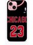 Apple iPhone 15 Kılıf Basketbolcular 1 Chicago 23 Siyah Telefon Kılıfı 1