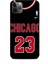 Apple iPhone 11 Pro Max Kılıf Basketbolcular 1 Chicago 23 Siyah Telefon Kılıfı 1