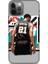 Apple iPhone 12 Pro Kılıf Basketbolcular 27 Duncan 21 Gri Lazer Kesim Silikon 1