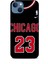 Apple iPhone 13 Mini Kılıf Basketbolcular 1 Chicago 23 Siyah Telefon Kılıfı 1